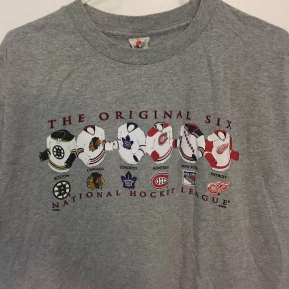 NHL Other - NHL The Original Six Hockey Graphic T-Shirt Large